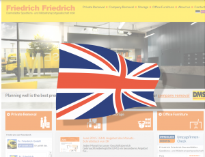 Englische Website von Friedrich Friedrich online