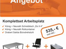 Arbeitsplatzset im Sommerangebot der GML