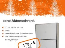 Unser Winterangebot: bene Aktenschrank in weiß